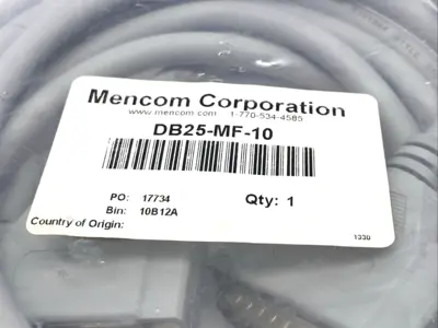 New | in-Stock Mencom DB25-MF-10 Cable & Wire Michigan US | Maverick Industrial Sales #1390869
