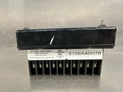 Cutler Hammer Instrument Transformers FT-076 30 AMP CONTINUOUS (7.2.2)