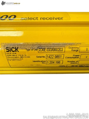 Used SICK XC40E-0303A0A0CBC0 Light Curtains & Grids Kentucky US | Industrial Parts R Us Inc. #1303920