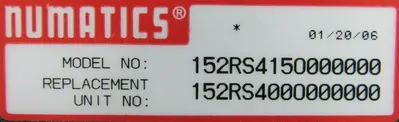NEW NUMATICS 152RS4150000000 VALVE