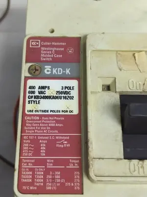 Used CUTLER-HAMMER KD-K Miscellaneous Equipment (Electrical & Power) | Surplus Asset Holdings #1202566