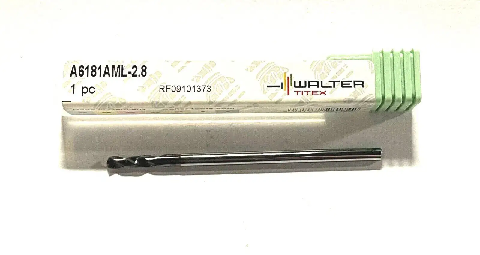 Walter-Titex 2.8mm Solid Carbide Drill 2xD AlTiN Coating 150° Point 5835455