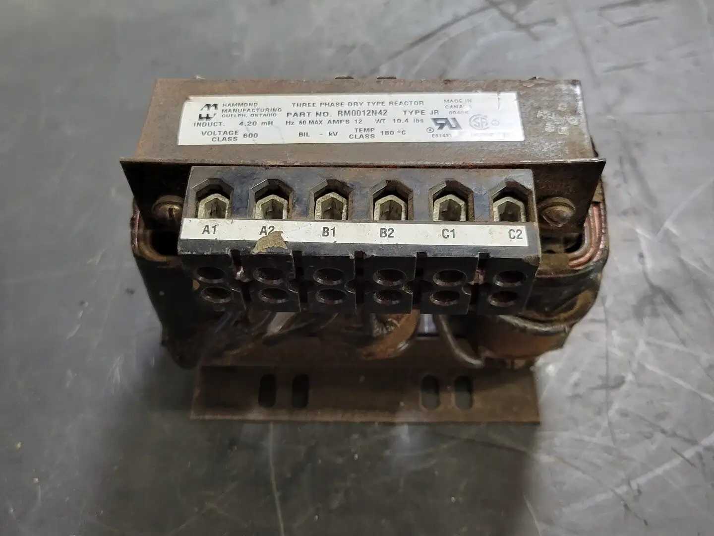 Used HAMMOND MANUFACTURING RM0012N42 Transformers British Columbia CA | Lenmark #265218