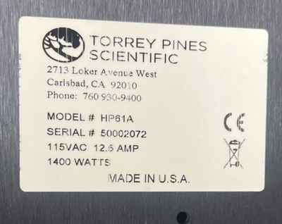 USED Torrey Pines Scientific HP61A