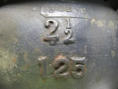 OIC 1124 2-1/2" CI Swing Check Valve Class 125 Flange Mount  Bronze Trim Used