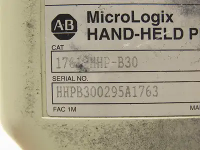 Allen Bradley 1761-HHP-B30 MicroLogix Hand-Held Programmer Series A 24VDC