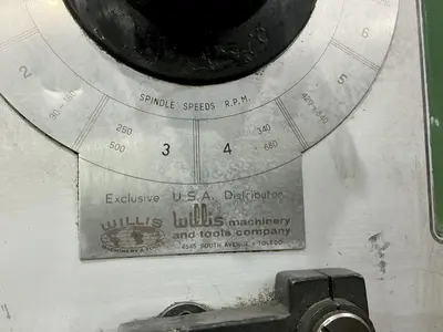3' X 9" WILLIS BERGO BERGONZI MODEL #FS870 RADIAL ARM DRILL: YOBRO #25326