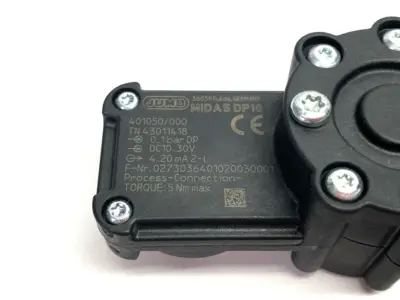 USED JUMO MIDAS DP10 DIFFERENTIAL PRESSURE TRANSMITTER 4-20MA TN 43011418