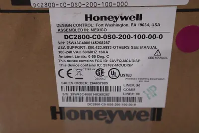 NEW HONEYWELL DC2800-C0-0S0-200-100-00-0 DIGITAL CONTROLLER STK SGF134