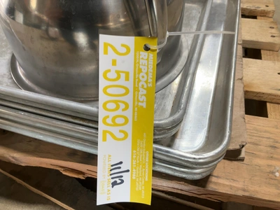 Used MIXED LOT OF STAINLESS STEEL RESTAURANT EQUIPMENT Pans Michigan US | Miedema Asset Management Group #1761559