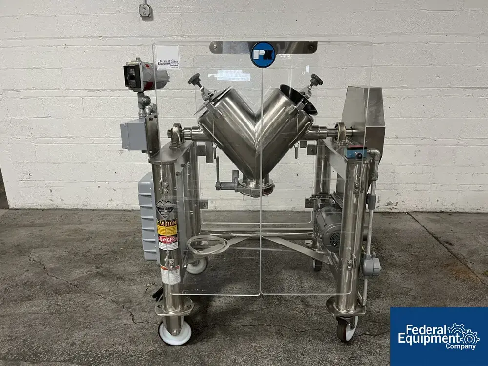 USED Patterson-Kelley 1 Cu Ft P-K Twin Shell Blender, S/S