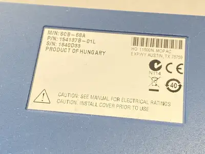 USED NATIONAL INSTRUMENTS SCB-68A SHIELDED I/O CONNECTOR TERMINAL BLOCK