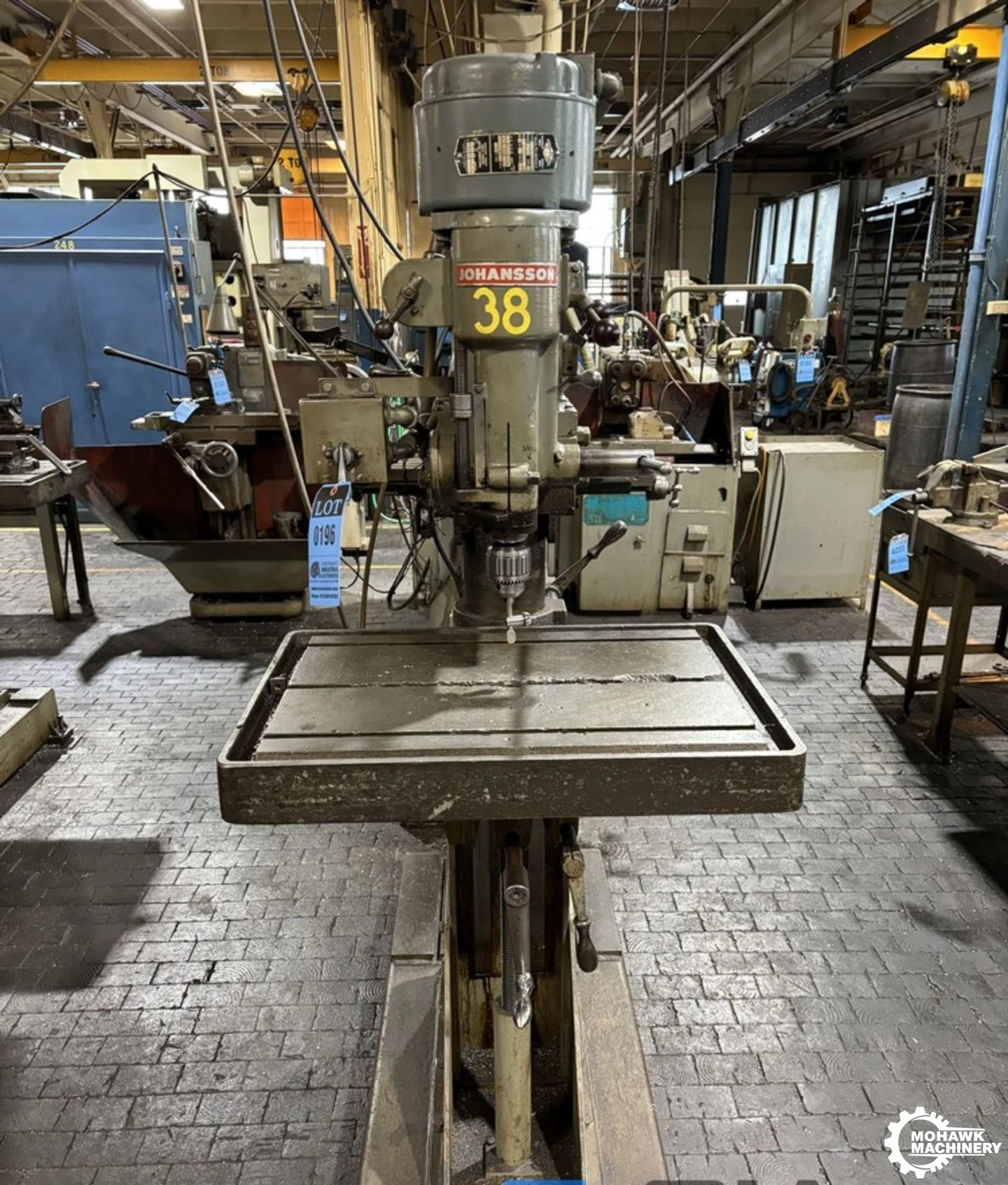 2'6" JOHANSSON “STANDARD-DUTY” SLIDING RAM-TYPE RADIAL DRILL (1 HP)