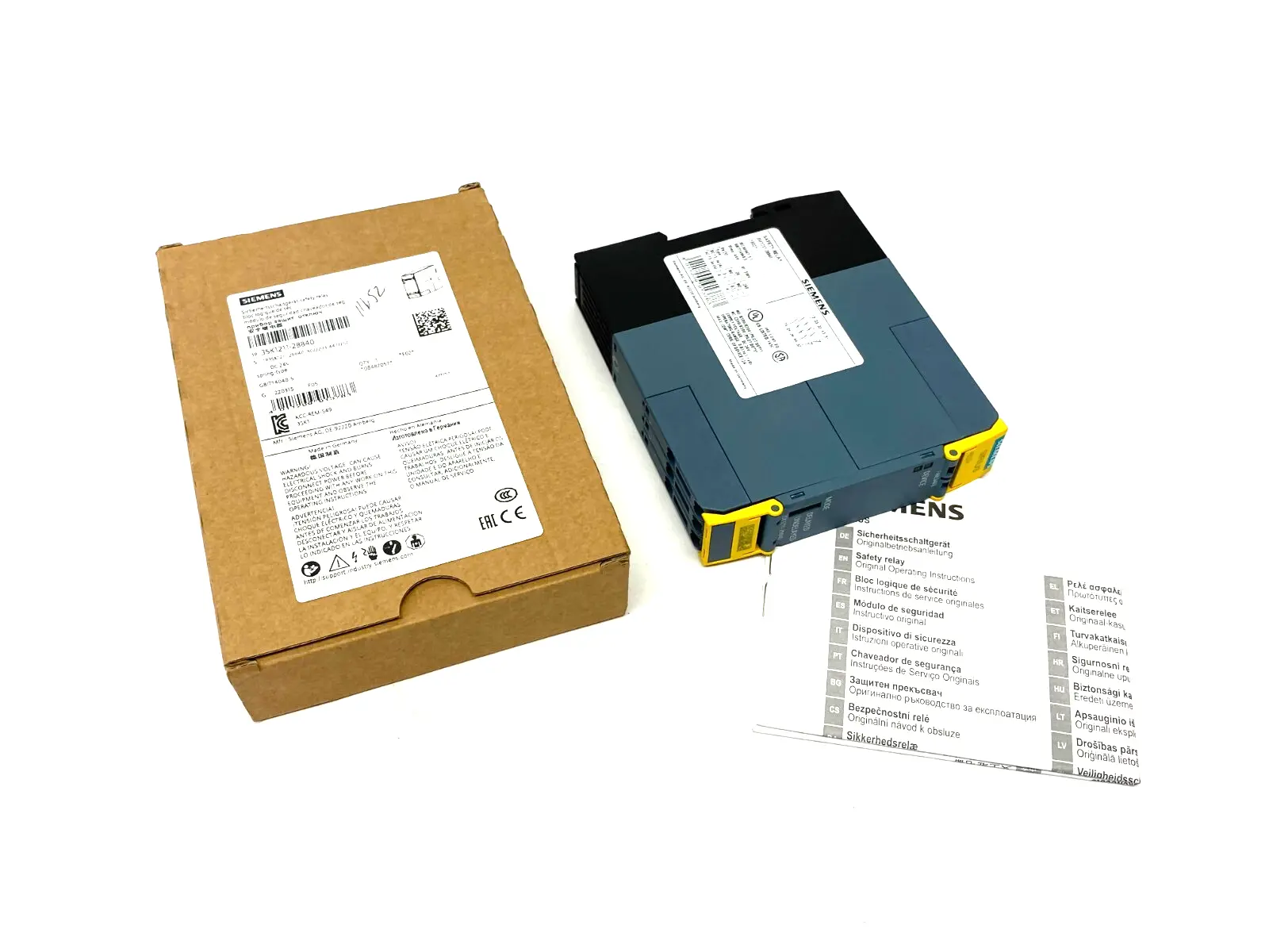 USED SIEMENS SIRIUS SAFETY RELAY, OUTPUT EXPANSION, SPRING TYPE, 24VDC