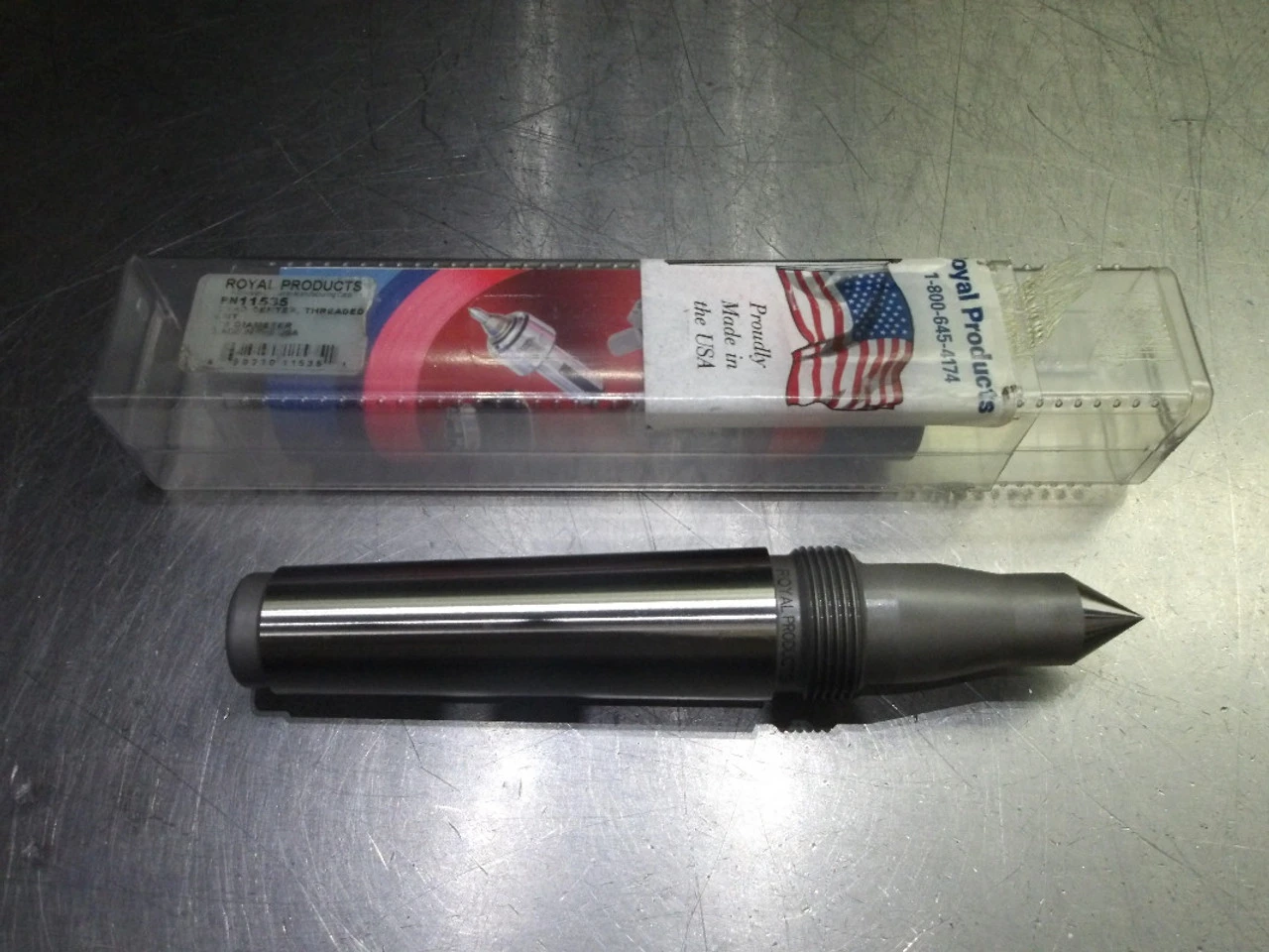 Royal Products 0.75"x1.18" Threaded Dead Center Morse Taper #4 Shank 11535 (LOC2207)