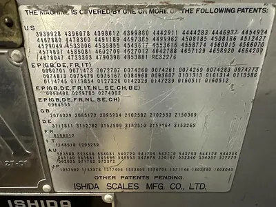 USED 1992 ISHIDA CCW-Z-216W-S/20-WP