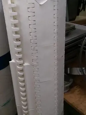 White 30” Plastic Modular Conveyor Belt