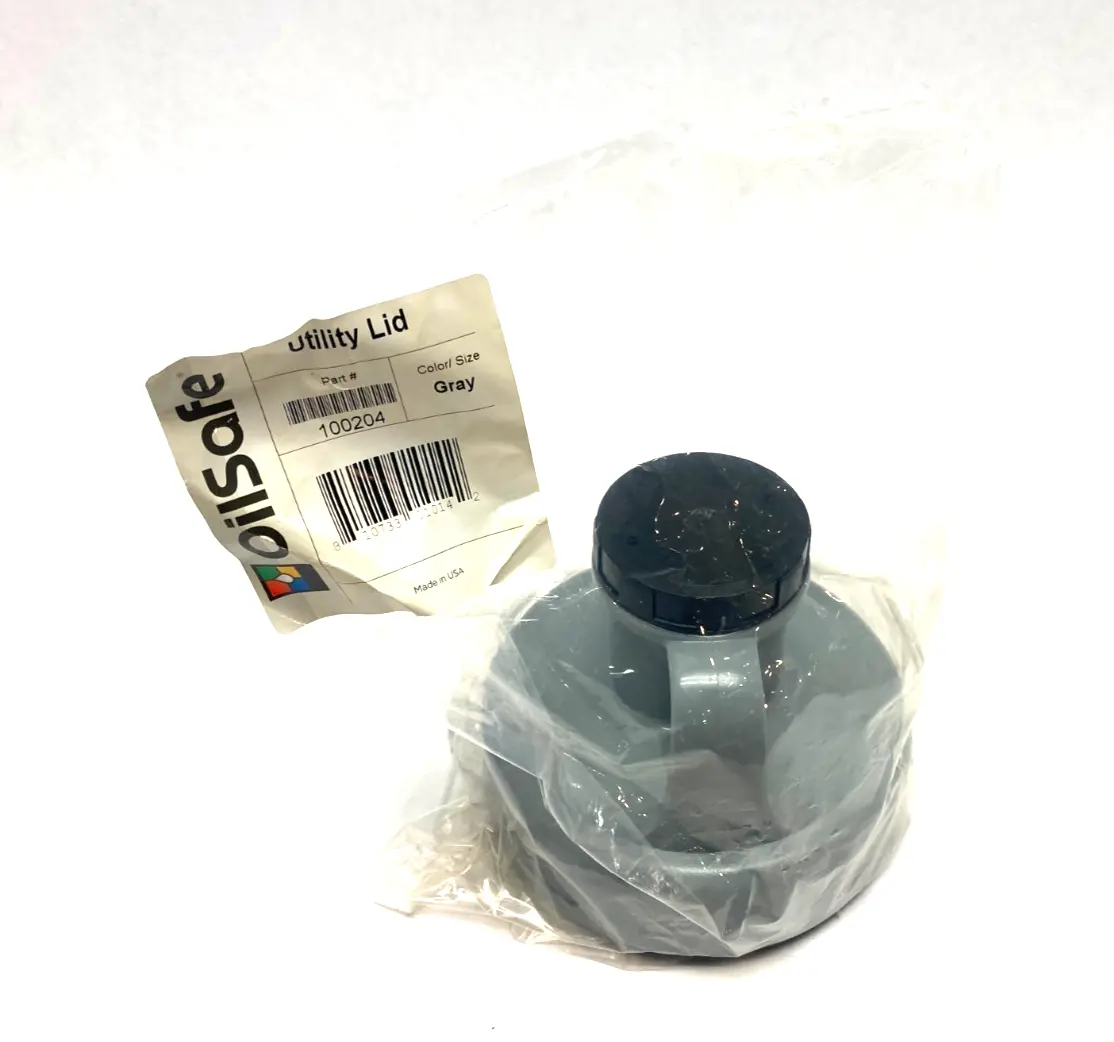 NEW OILSAFE MULTIPURPOSE UTILITY LID, GRAY, 48MM OPENING