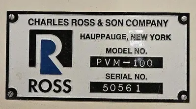 Used ROSS PVM-100 Mixers New Jersey US | Machinery & Equipment #1469309