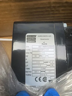 Used BODINE ELECTRIC 42R3BFCI-E4 Misc Electrical & Power Parts South Carolina US | ESS Industrial Equipment Sales #1466592