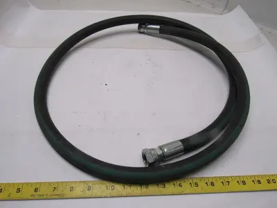 Kuri Tec A4143S Medium Pressure 1/2" ID Paint Fluid Transfer Hose 6' W/Fittings