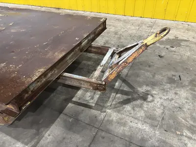 20,000 LBS (10 TON) x 120" x 60" STEEL WITH HARD TIRE TRANSFER CART CAR:  STOCK #23236