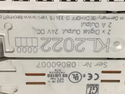 USED BECKHOFF KL2022