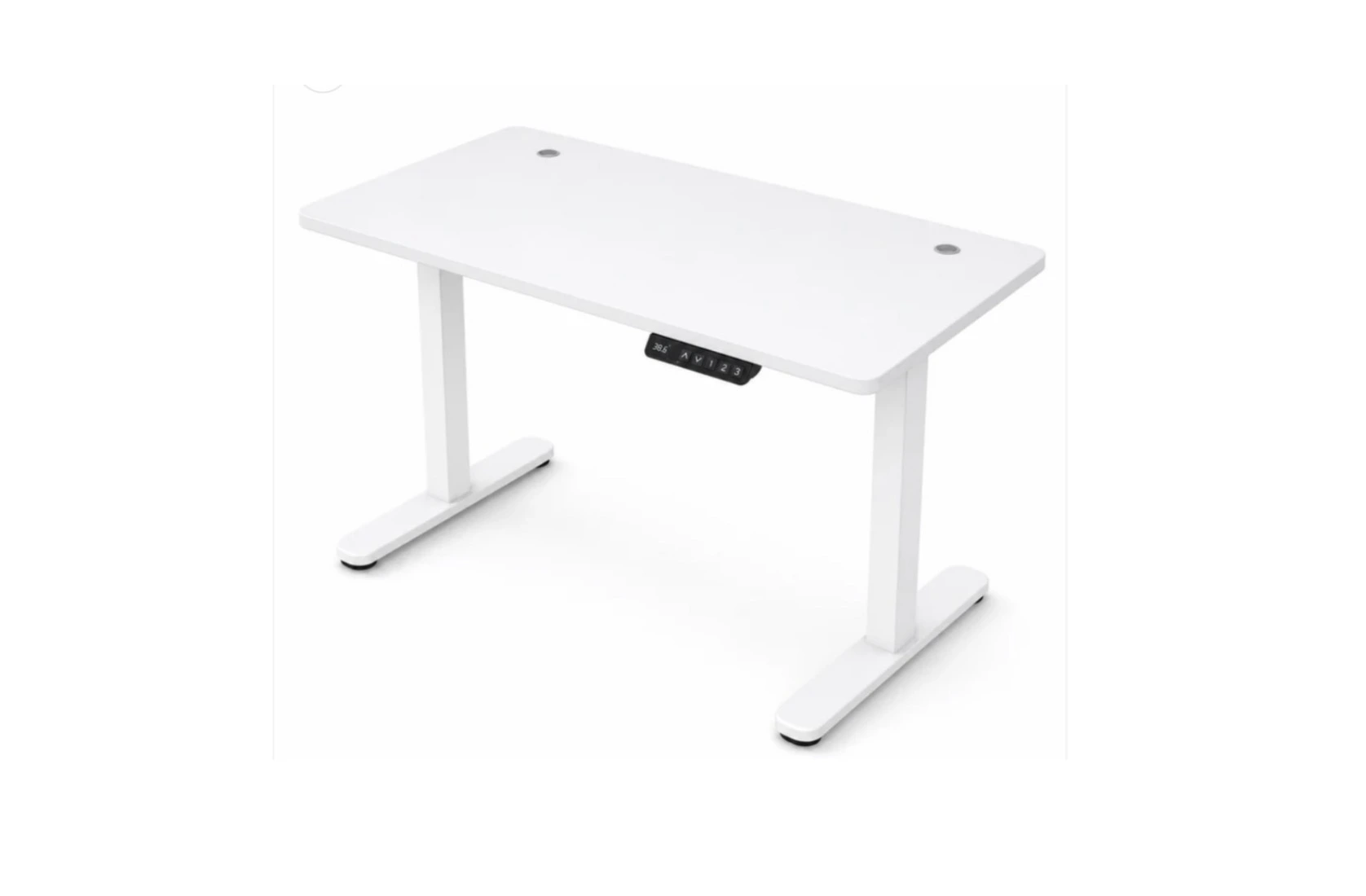 (2) EN1W-48 White Adjustable Standing Desks