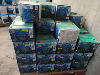 Pallet of Store Overstock and Ecommerce Product and Returns - Pool/Spa Shock