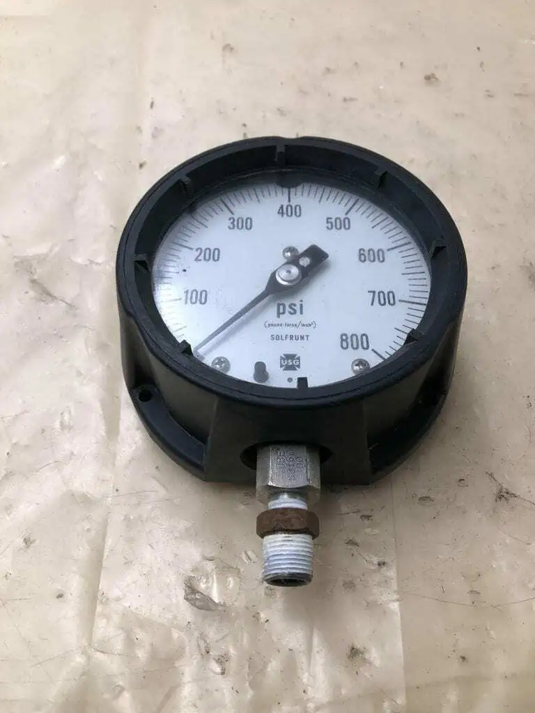 Solfrunt 4″ Air Pressure Gauge 0-800PSI