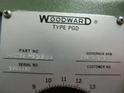 Woodward Type PGD Governor (Unused)