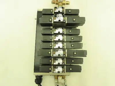 SMC VV5FS2 Plug-In 9-Station Manifold Control Unit VFS2000 Solenoid Valve Bank