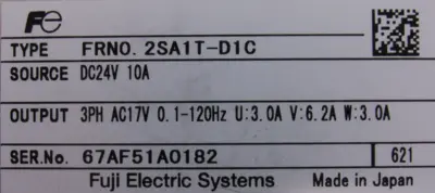 NEW FUJI ELECTRIC FRN0.2SA1T-D1C DC INVERTER FRN02SA1TD1C