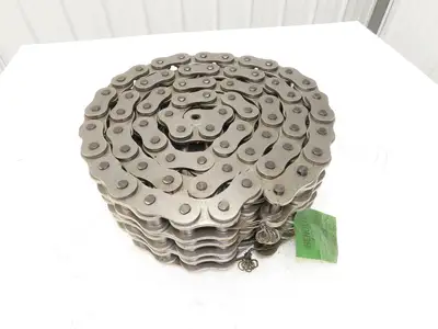 Renold 140 -3 V 3 Strand Roller Chain 1-3/4" Pitch Riveted 1" Rollers 10 Feet