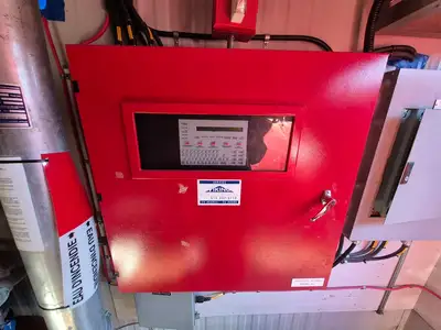 Containerized Foam Fire Suppression System w/ Deluge Valve, Potter Controls & Piping Manifold