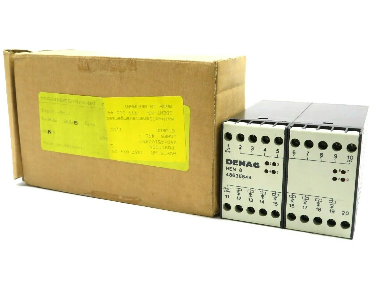 NEW MANNESMANN DEMAG 486-366-44 CONTACTOR HEN 8 48636644