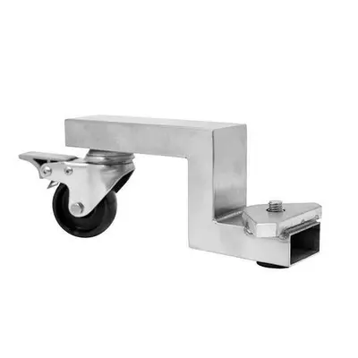 Optional Black Stainless Steel Swivel Caster with Brake for 26 lb, 48 lb, and 65 lb. capacity Stainless Steel Sausage Stuffers