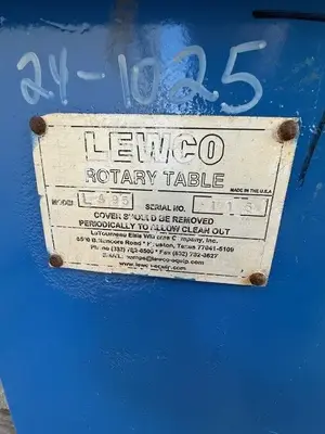 Used LEWCO _UNKNOWN_ Rotary Tables Texas US | Oil The Woodlands Group #1500942