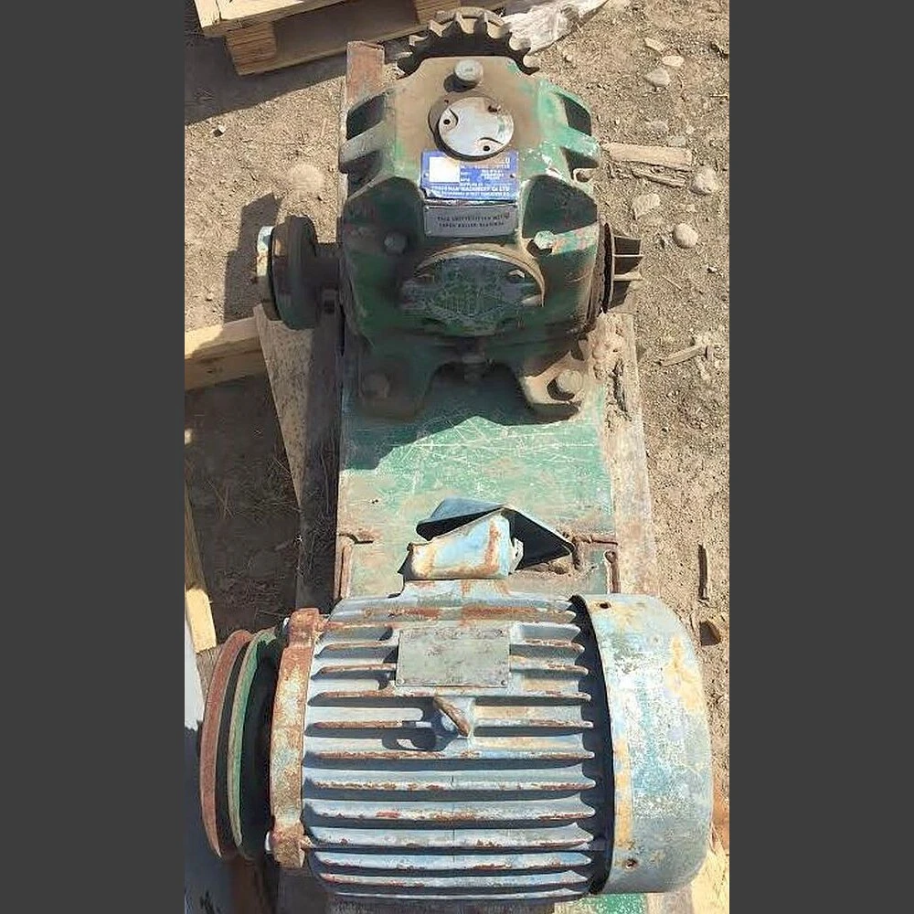 TECO 5 hp Electric Motor and Speed Reducer Package