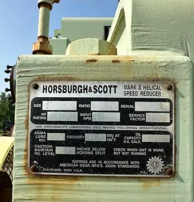 Used HORSBURGH & SCOTT MARK II HELICAL SPEED REDUCER Speed Reducers | Surplus Asset Holdings #1204450