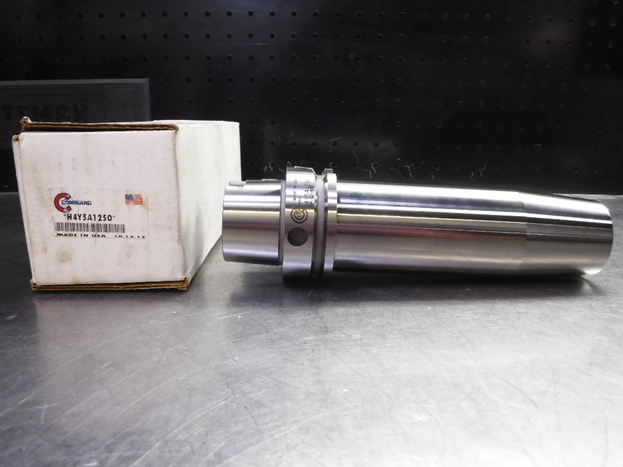 Command HSK63A 1.25" Shrink Fit Tool Holder 7" Projection H4Y5A1250 (LOC1993A)