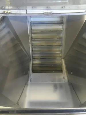 SPC8982  Elevator Fogg cap feed hopper elevator model VSE-18, Stainless Steel,  discharge height