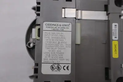 GIDDINGS & LEWIS M.1300.7372 R1 Input Module 24VDC SINK/SOURCE STOCK 623-D