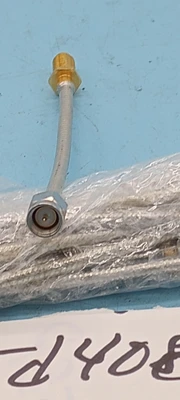 RF Flexible Coaxial Cable  LOT OF 10: GOLD SMA MALE TO FEMALE SMA BULKHEAD 4"