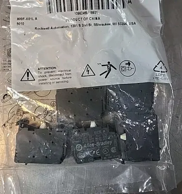 Allen Bradley 800F-X01L SerA Contact Block (Pk w/10) Loc4B130