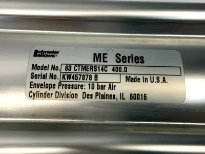 Used Schrader Bellows 63 CTMERS14C 400.00 Pneumatic Cylinders Michigan US | Maverick Industrial Sales #1456434