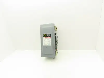 Square D H361A Safety Disconnect Switch Fusible 30A 600V 30HP  3 Pole Ser F06