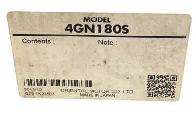 NEW ORIENTAL MOTOR 4GN180S GEARHEAD PARALLEL SHAFT