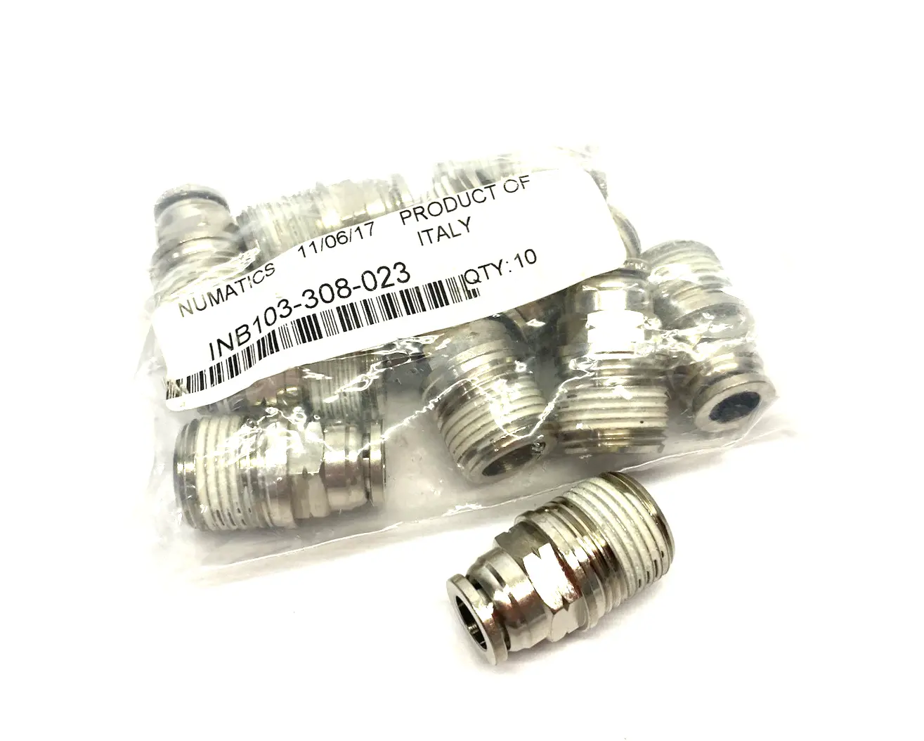 New | in-Stock Numatics Push-to-Connect Straight Male Fitting Parts (Hydraulics and Pneumatics) Michigan US | Maverick Industrial Sales #1399916