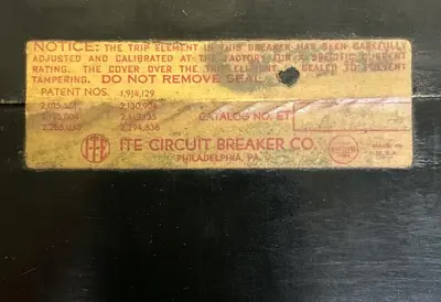 Used ITE ET4034 Miscellaneous Equipment (Electrical & Power) Ohio US | Surplus Asset Holdings #1235411